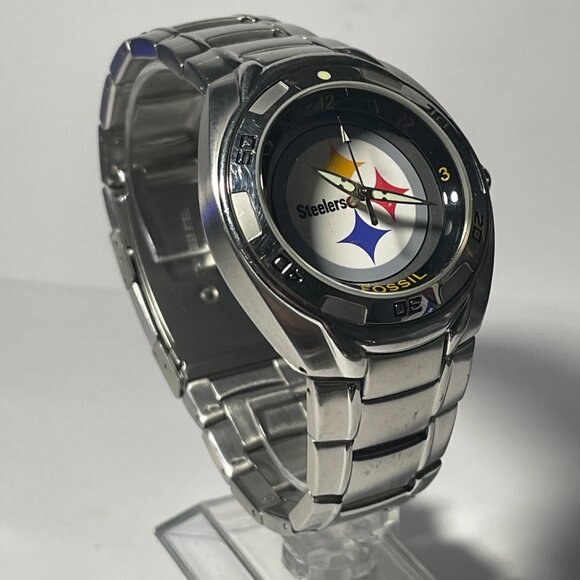 Pittsburgh Steelers NFL Stainless-Steel Keleido Watch by Fossil NEW RARE - Picture 5 of 6